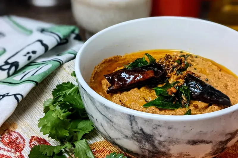 Red Chilli Coconut Chutney Recipe - Red Chilli Coconut Chutney — photo 2