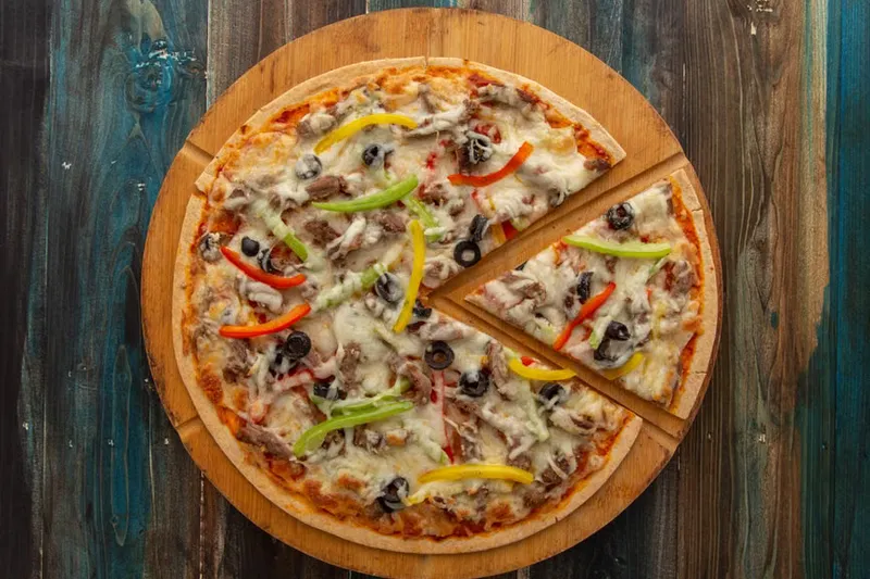 Roasted Peppers And Mushroom Tortilla Pizza Recipe
