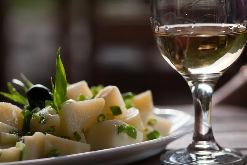 Cold Pasta Salad With Potatoes And Green Peas Recipe