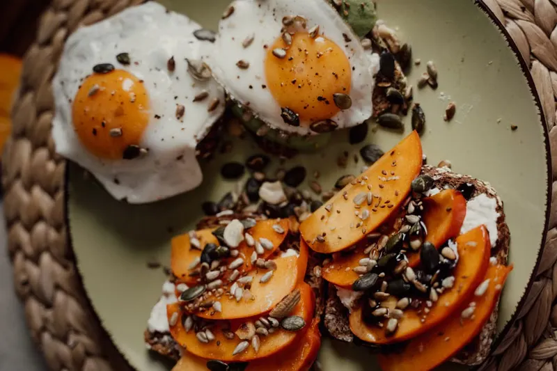 Chocolate Toast Recipe Topped With Pumpkin & Sunflower Seeds