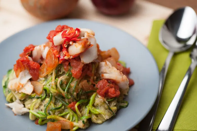 Zoodles In Tomato And Cashew Cream Sauce Recipe (Vegan) — photo 2