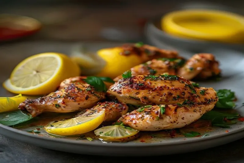 Lemon Chicken Chicken Recipe - Chicken with Gandharaja Lemon & Green Chili