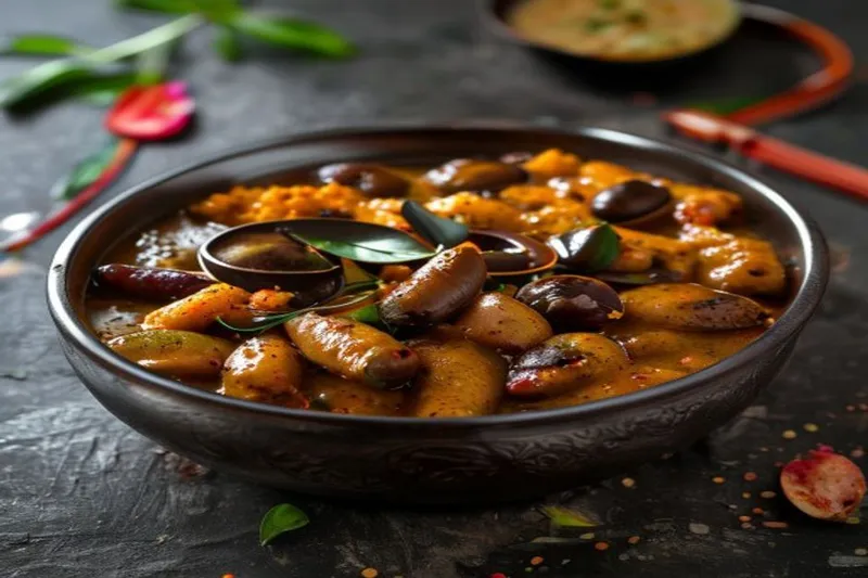 Tamil Nadu Style Karamani Murungakkai Kuzhambu Recipe-Black eyed Beans & Drumstick Curry — photo 2