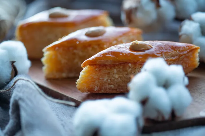 Basbousa Recipe - Middle Eastern Semolina Cake
