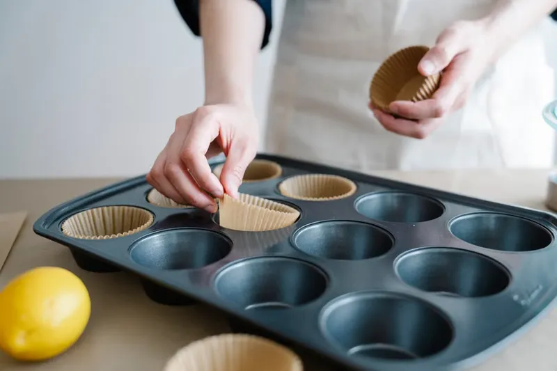 Whole Wheat Lemon & Cranberry Muffins Recipe