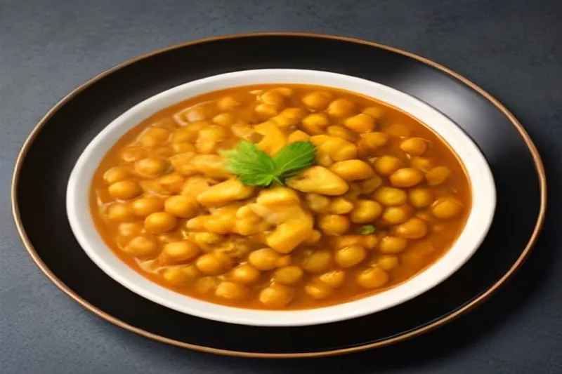 Banana Stem Chickpea Curry — photo 2