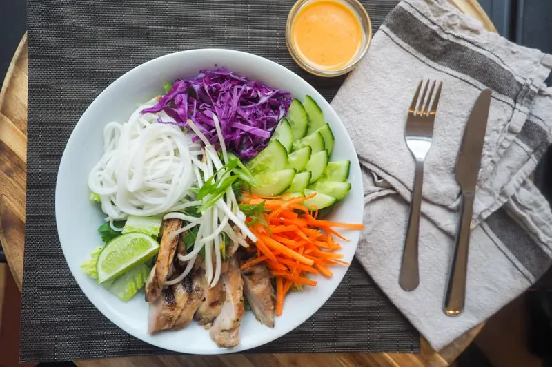 Mango Rice Noodle Salad With Cucumber & Carrot Recipe