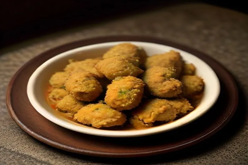 Sprouted Moong And Onion Pakora - Sprouted Moong and Onion Pakoras Recipe