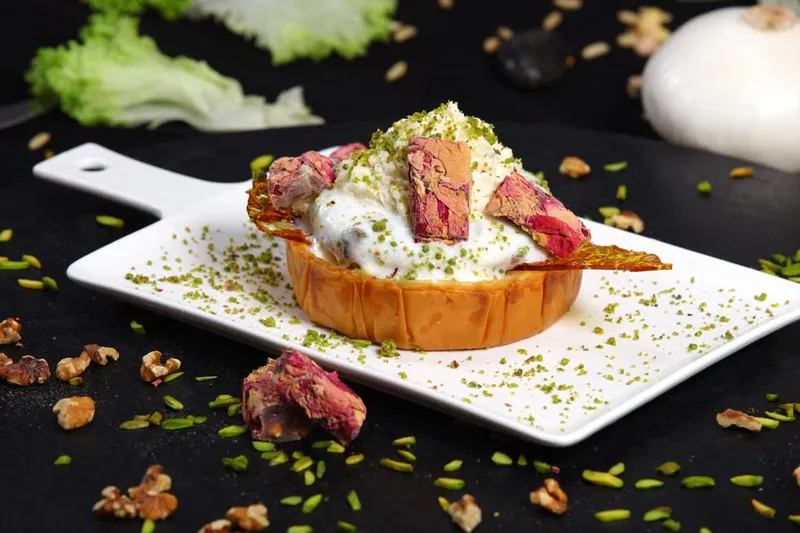 Rose Greek Yogurt Dessert Recipe With Pista & Coconut