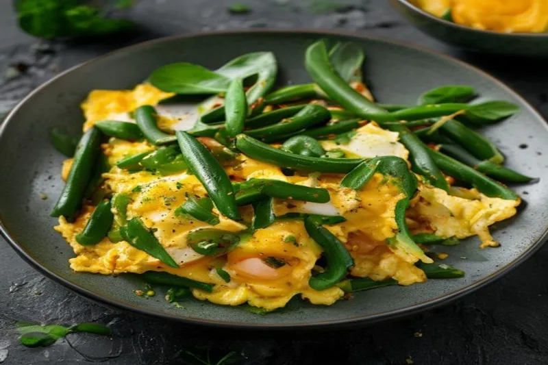 Green Beans Egg Scramble Recipe - Green Beans Egg Scramble Recipe