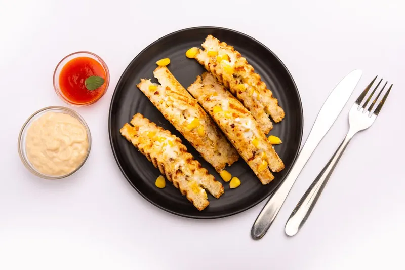 Grilled Hummus Paneer Bhurji Sandwich Recipe - Grilled Hummus Paneer Bhurji Sandwich Recipe