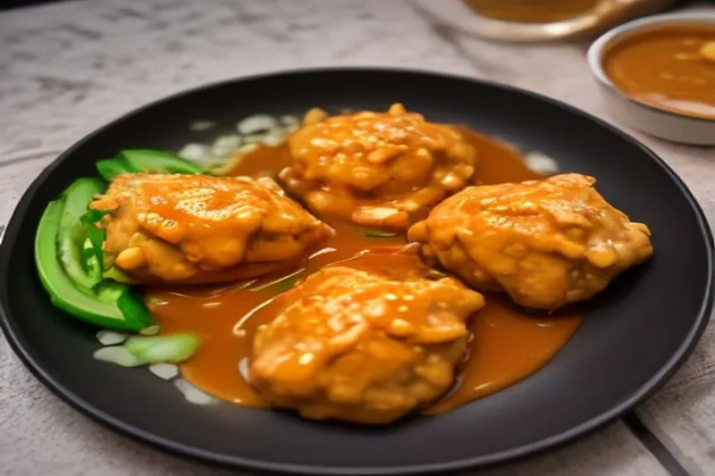 Thai Baked Chicken Satay Recipe With Thai Peanut Sauce — photo 2