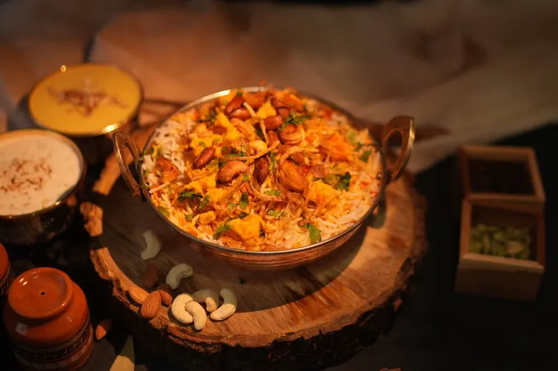 Kathal Biryani Recipe- Raw Jackfruit Biryani Topped with Caramelised Onions — photo 2