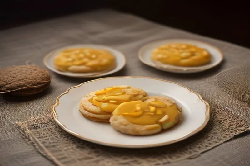 Eggless Saffron Laced Almond Cookies Recipe — photo 2