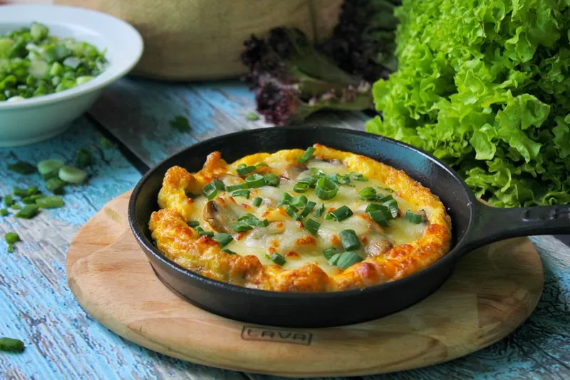Herb & Cheese Mushroom Omelette Recipe — photo 2