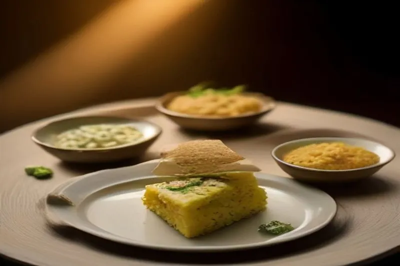 Pudina Sooji & Oats Dhokla Recipe - Steamed Semolina Cake With Oats & Mint Leaves