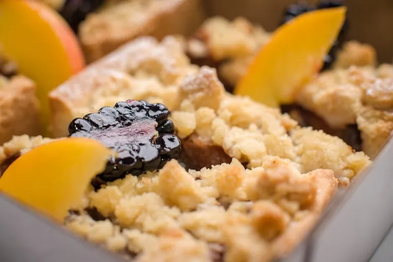 Eggless Peach Cobbler Recipe