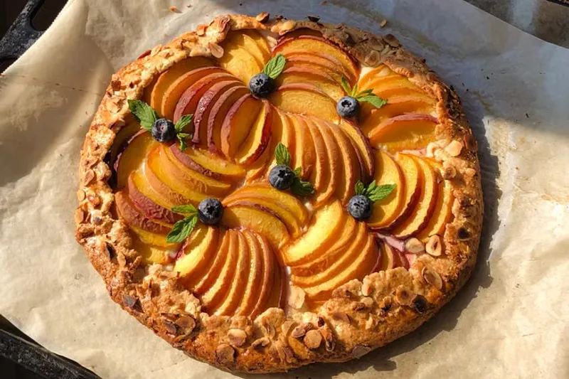Eggless Peach Cobbler Recipe — photo 2