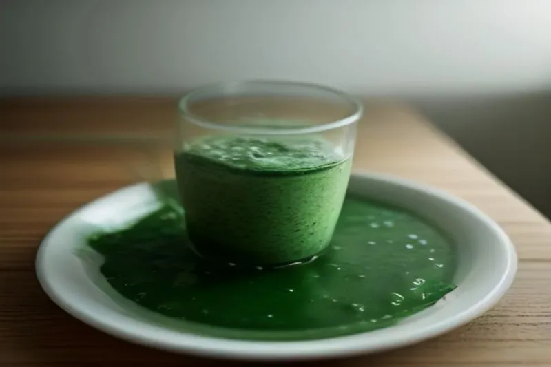 Super Food Green Smoothie Recipe With Greek Yogurt Papaya Spirulina & Wheat Grass — photo 2