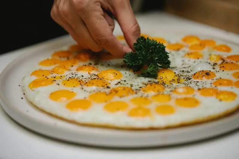 Mushroom And Quail Egg Gougere Recipe — photo 2
