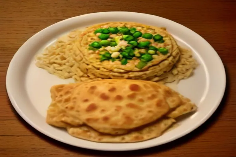 Oats, Peas & Tofu Stuffed Paratha Recipe — photo 2