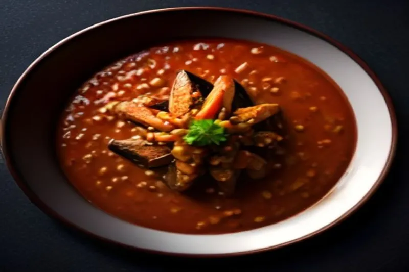 Aubergine in Spicy Peanut Sauce Recipe