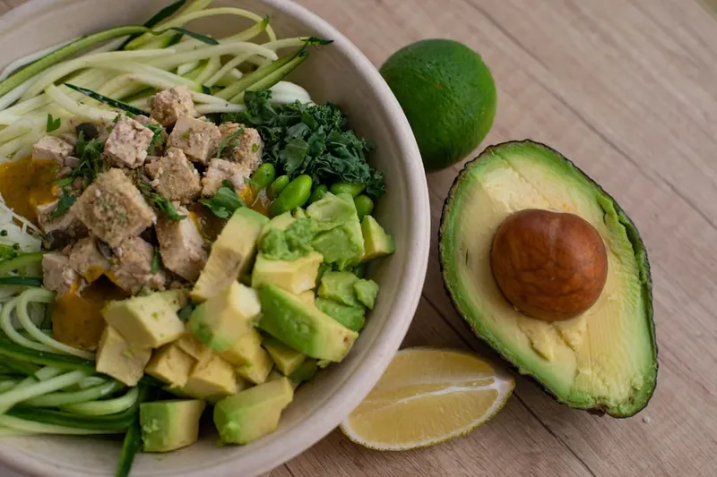 Zoodles Tossed In Cashew Cilantro Pesto Recipe (Vegan) — photo 2