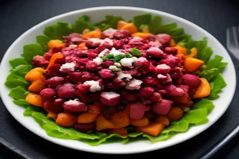 Simple Winter Salad With Beet, Carrots & Feta Recipe