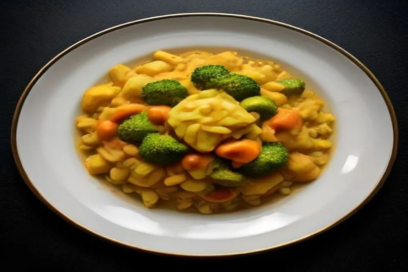 Broccoli & Vegetable Coconut Curry Recipe