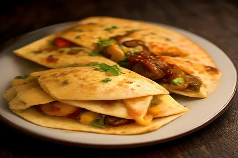 Chipotle Roasted Mushroom Vegetarian Quesadilla Recipe