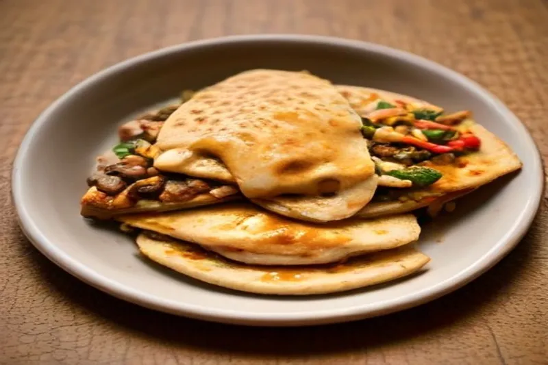 Chipotle Roasted Mushroom Vegetarian Quesadilla Recipe — photo 2