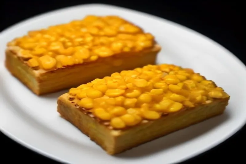 Cheesy Corn And Onion Toasts Recipe — photo 2