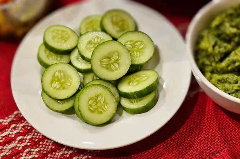 Vegan Cucumber Semolina Cake Recipe