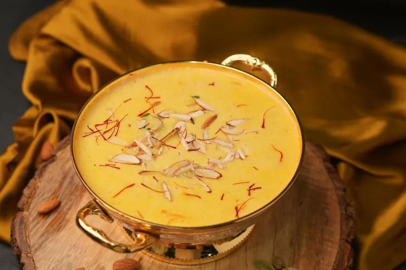 Rose Flavoured Golden Almond Milk Recipe - Badam Doodh