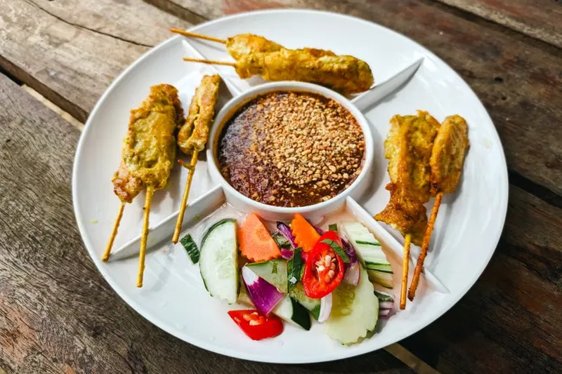 Thai Roasted Vegetables with Peanut Coconut Sauce Recipe