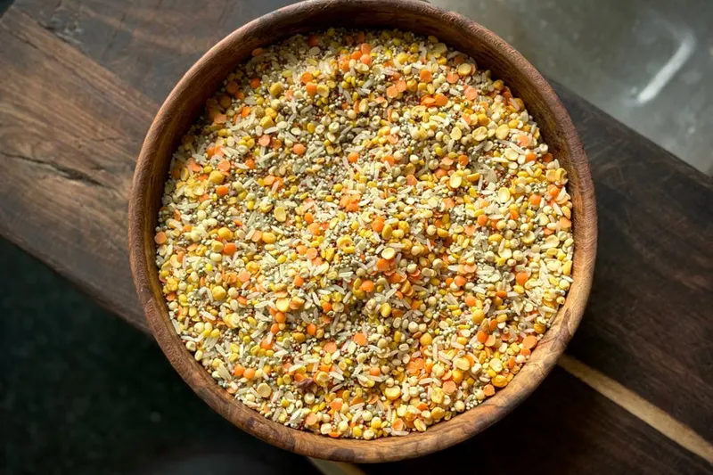 Millet Pea Khichdi (Gluten Free Breakfast Recipe)