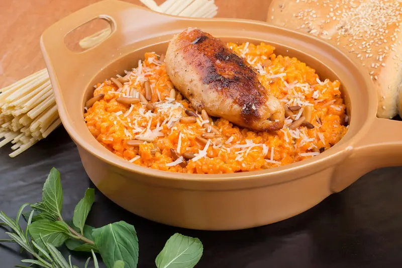 Tomato Basil Risotto Recipe With Grilled Chicken — photo 2
