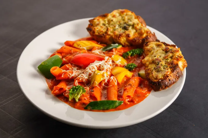 Baked Penne Pasta With Roasted Peppers In Marinara Sauce Recipe — photo 2
