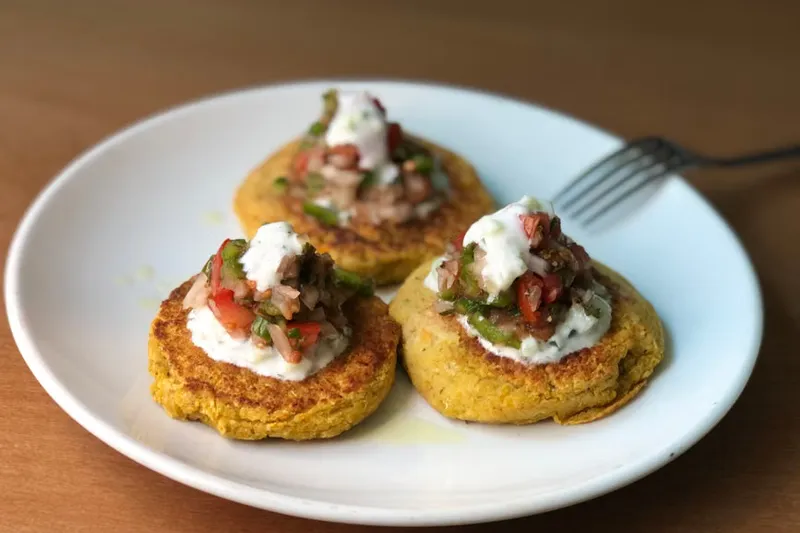Zucchini Pancake Recipe With Tomato Salsa