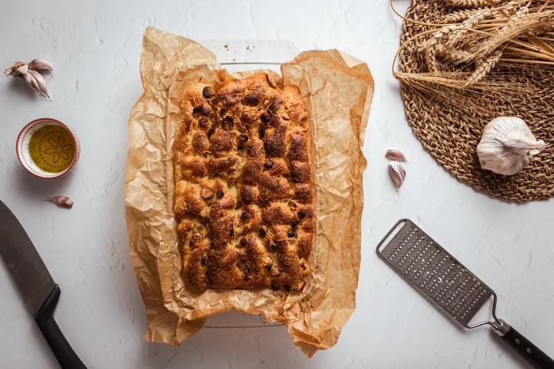 Whole Wheat Sun Dried Tomato Focaccia Bread | Healthy Homemade Bread Recipe — photo 2