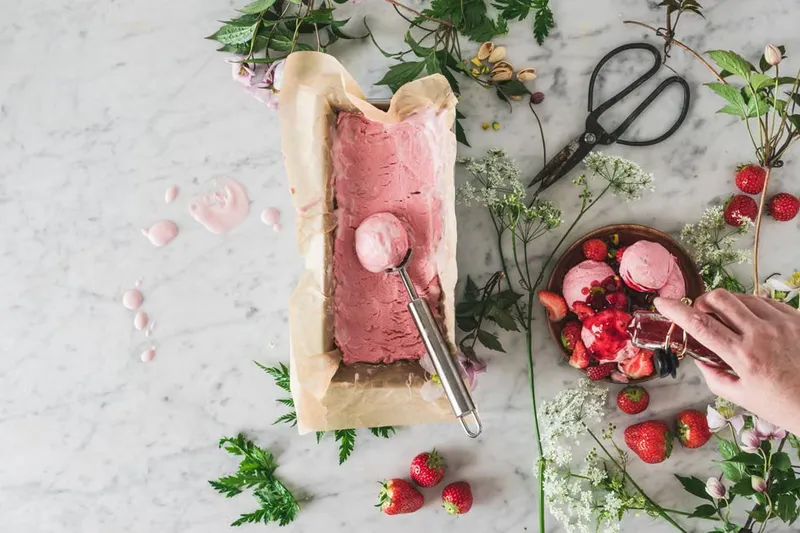 Dairy Free Balsamic Strawberry Ice-cream Recipe — photo 2