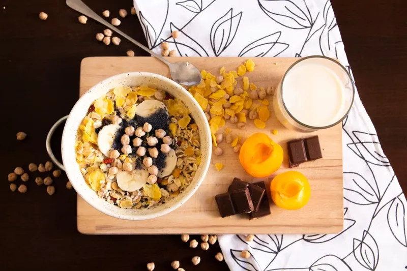 Muesli and Oats Waffle with Apricots Recipe