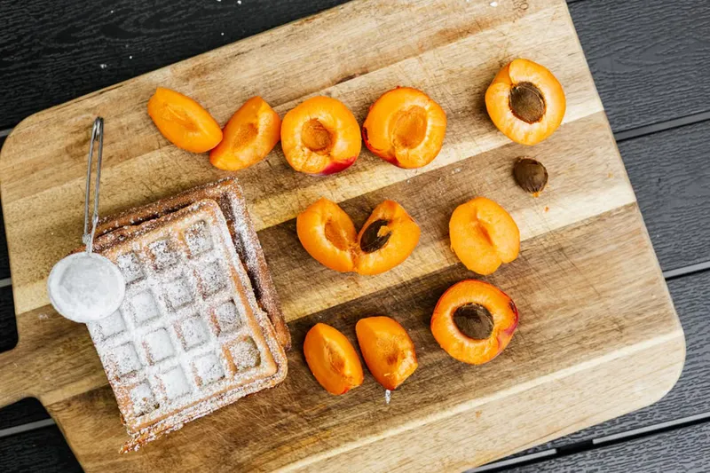 Muesli and Oats Waffle with Apricots Recipe — photo 2