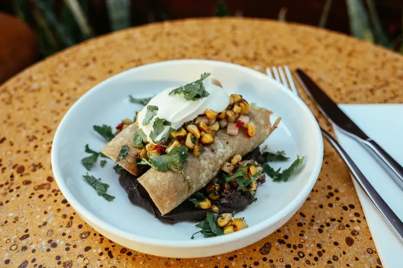 Enchiladas Stuffed With Beans and Tartare Dip Recipe — photo 2