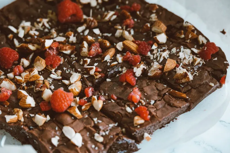 No Bake Eggless Dark Chocolate Fudge Recipe With Nuts