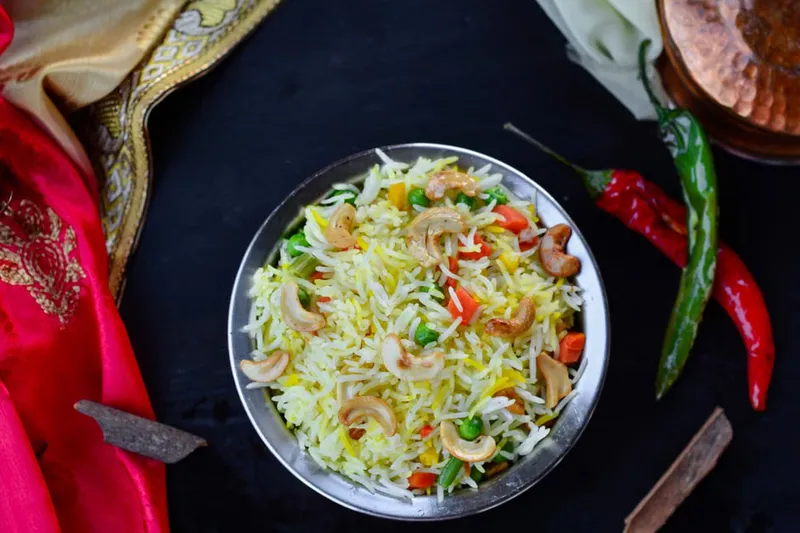 Carrots Dill and Peanut Sadam - South Indian Style Stir Fried Rice — photo 2