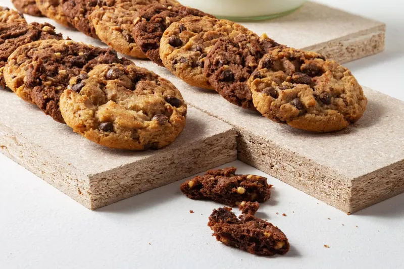 Eggless Checker Board Cookies Recipe