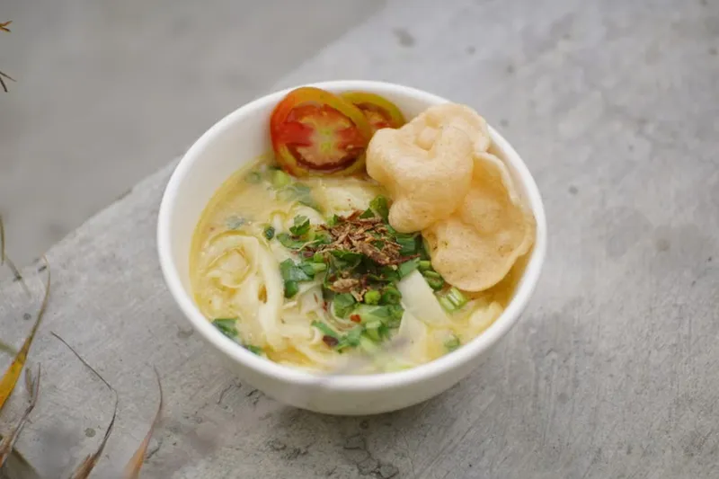 Soto Ayam Recipe - Indonesian Chicken Noodle Meal bowl