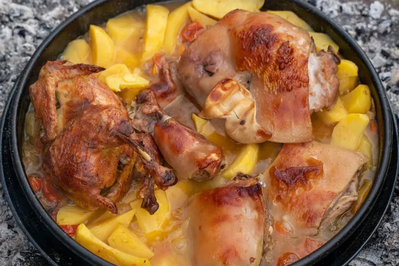 Lebanese Style Baked Chicken and Potatoes Recipe