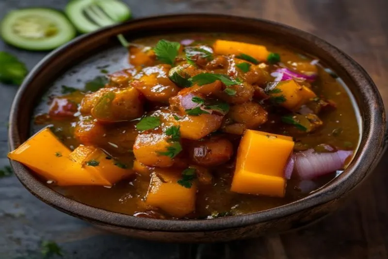 Kanda Kairichi Chutney Recipe - Onion & Raw Mango Chutney
